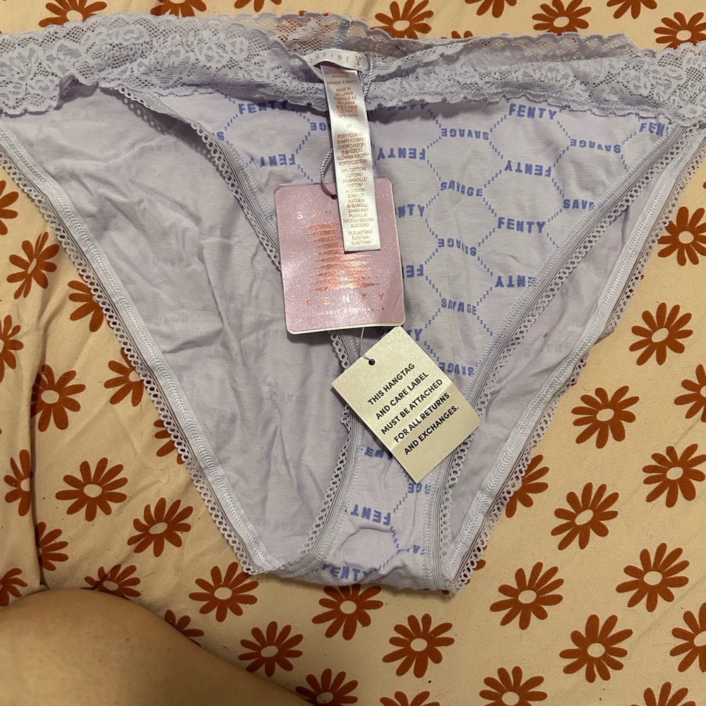 Savage X Fenty Light Purple Lace Panties